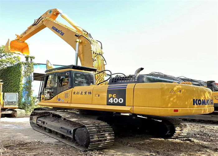 เกือบใหม่ ญี่ปุ่นใช้ เครื่องขุดเกร็ด เครื่องปรับปรุง Komatsu pc 400-7 ขาย