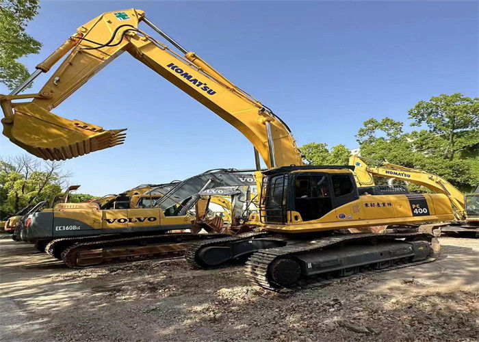 เกือบใหม่ ญี่ปุ่นใช้ เครื่องขุดเกร็ด เครื่องปรับปรุง Komatsu pc 400-7 ขาย