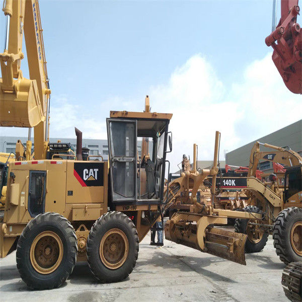 Caterpillar 140 Gc Motor Grader 17 ตัน CAT 140K เครื่องปรับเครื่องยนต์ Caterpillar ที่ใช้