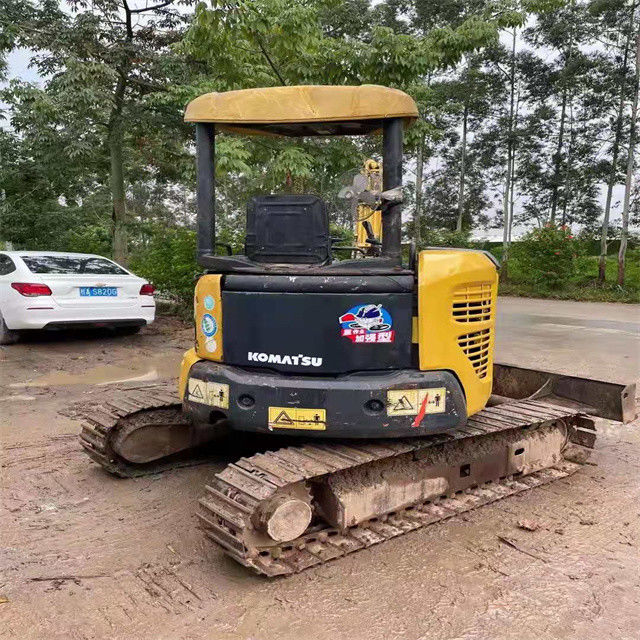 3 ตันใช้ญี่ปุ่น คุณภาพดี Komatsu pc 30 MR excavator crawler ด้วยเวลาทํางานที่ต่ํากว่า