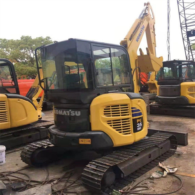 ราคาถูก 3 ตัน ใช้ยี่ปุ่นนําเข้า Komatsu pc 35 MR เครื่องขุดพ่วงที่มีเวลาการทํางานต่ํากว่า