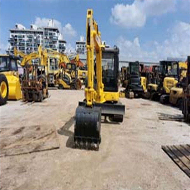 คุณภาพสูง 6 ตัน ใช้ญี่ปุ่นนําเข้า Komatsu pc 55 MR excavator crawler ด้วยเวลาทํางานที่ต่ํากว่า