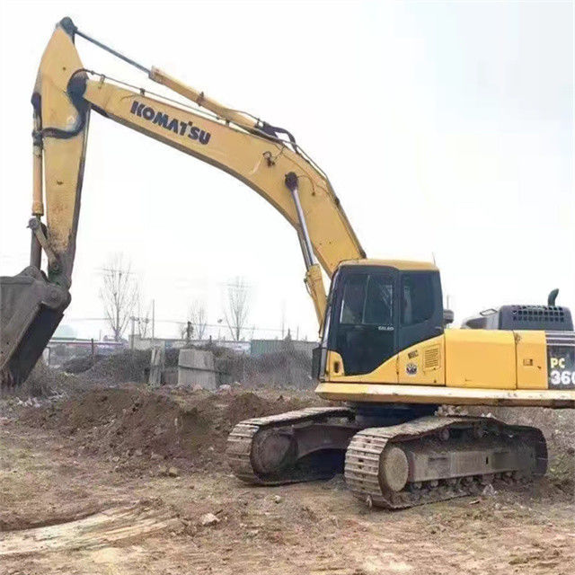 36 ตันเกือบใหม่ จากญี่ปุ่น นําเข้า เครื่องขุดพ่วง เครื่องใช้ซ่อม Komatsu pc 360-7