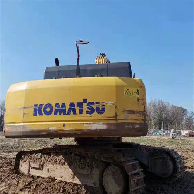 45 ตันเกือบใหม่จากญี่ปุ่น นําเข้า เครื่องขุดขยะ crawler เครื่องใช้ซ่อมแซม Komatsu pc 450-7
