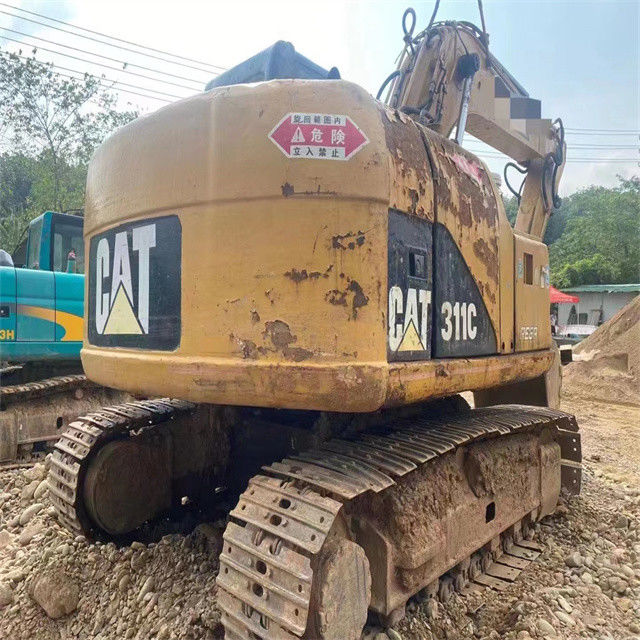 11.4 ตันเกือบใหม่ญี่ปุ่น นําเข้า เครื่องขุด crawler ใช้งานปรับปรุง CAT 311C