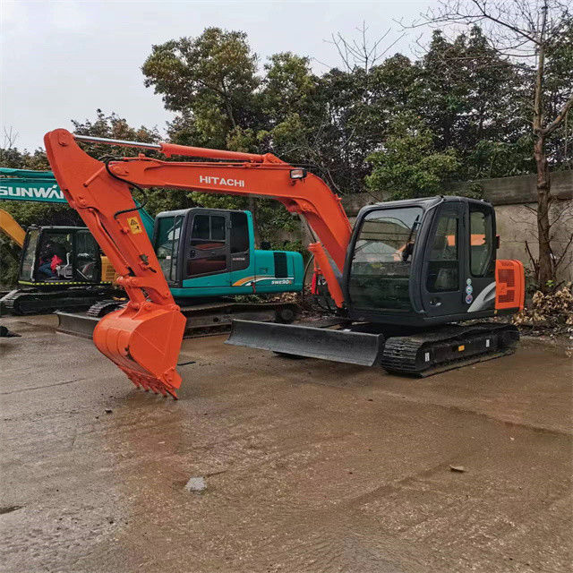 6 ตัน มินิ พร้อมใช้ Excavator สําหรับการทํางานและมีประสบการณ์ใช้ญี่ปุ่นนําเข้า Hitachi ZX 60 ในสภาพที่ดี