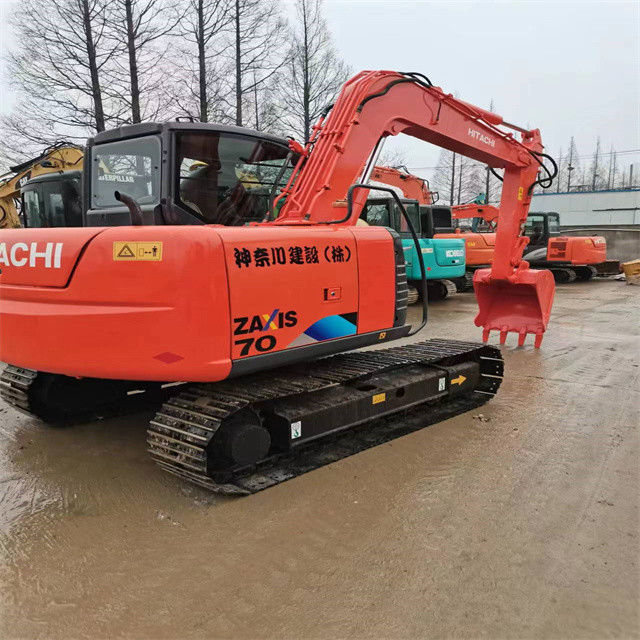 6.3 ตัน มินิ พร้อมใช้ Excavator สําหรับการทํางานและมีประสบการณ์ใช้ญี่ปุ่นนําเข้า Hitachi ZX 70 สภาพดี