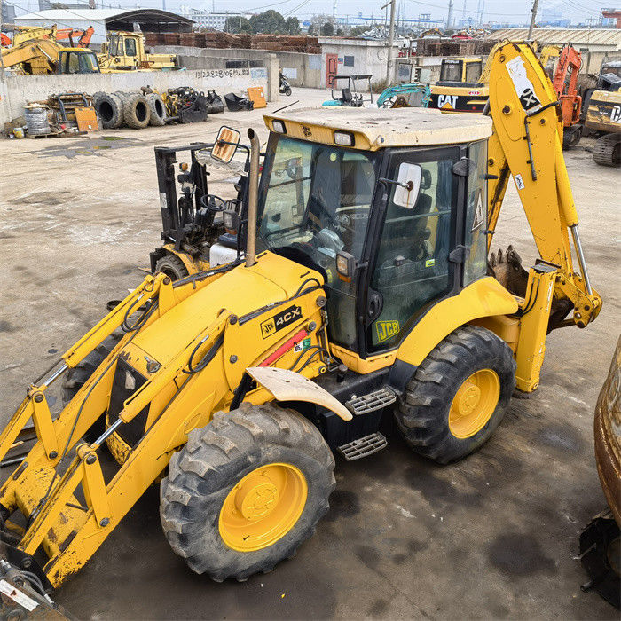 8 ตัน Jcb 4cx Backhoe Loader Excavator ใช้ในอังกฤษ 8.18t ใช้ในเครื่องบรรทุกขนาดเล็ก