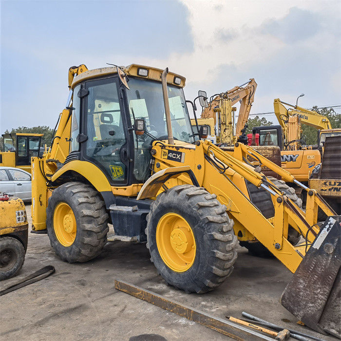 8 ตัน Jcb 4cx Backhoe Loader Excavator ใช้ในอังกฤษ 8.18t ใช้ในเครื่องบรรทุกขนาดเล็ก