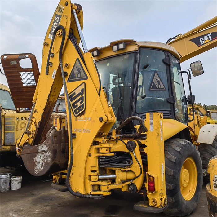 8 ตัน Jcb 4cx Backhoe Loader Excavator ใช้ในอังกฤษ 8.18t ใช้ในเครื่องบรรทุกขนาดเล็ก