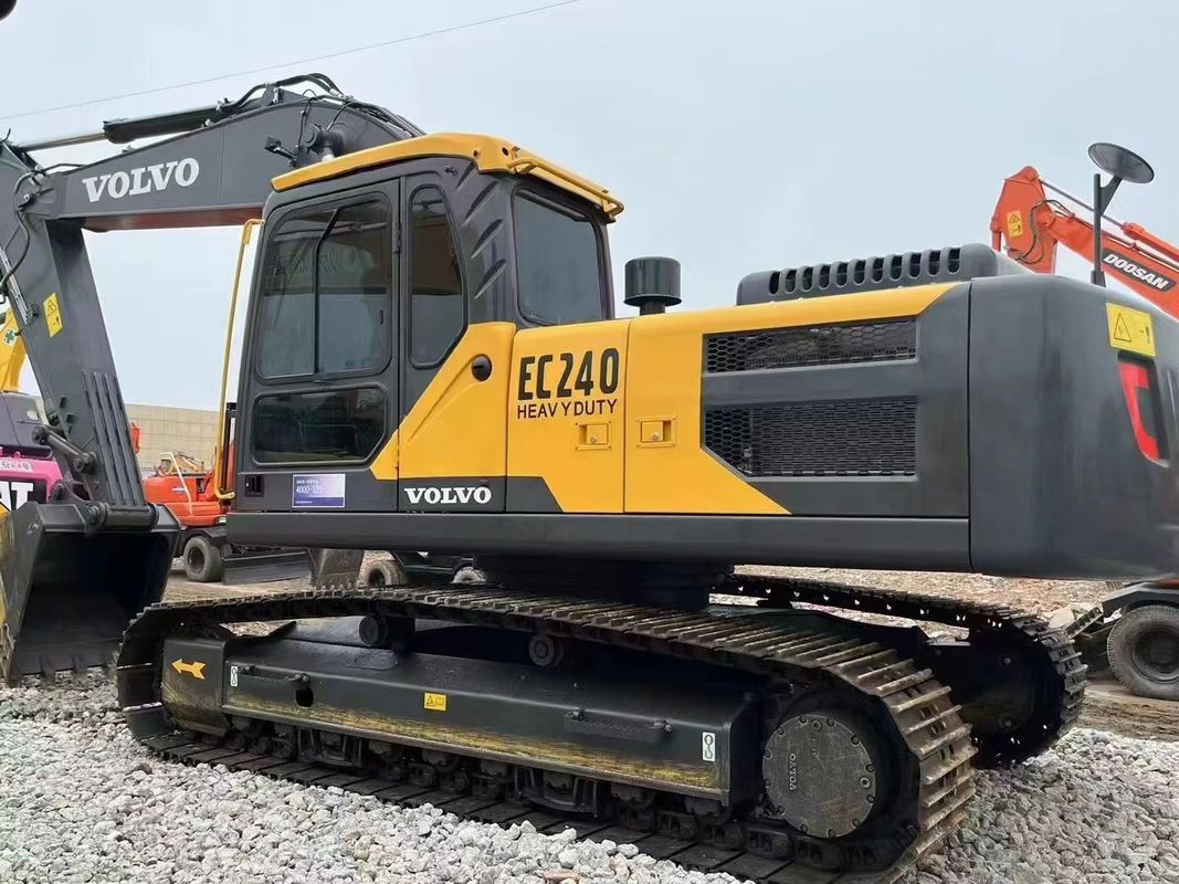 6.98m ขุด Volvo Ec240blc Excavator Crawler Excavator อุปกรณ์ขุดเทรดเดอร์ Excavator
