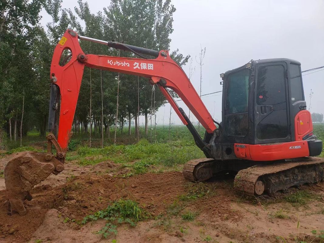 เครื่องขุด Kubota Mini ที่ใช้ Kubota Kx165 เครื่องขุด เครื่องขุด ที่ใช้ น้ําหนัก 5.54t