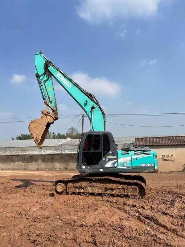 เครื่องขุด Kobelco Sk200 8 Super X Yn12 น้ําหนัก 21.8t พลังงานเครื่อง 118kW