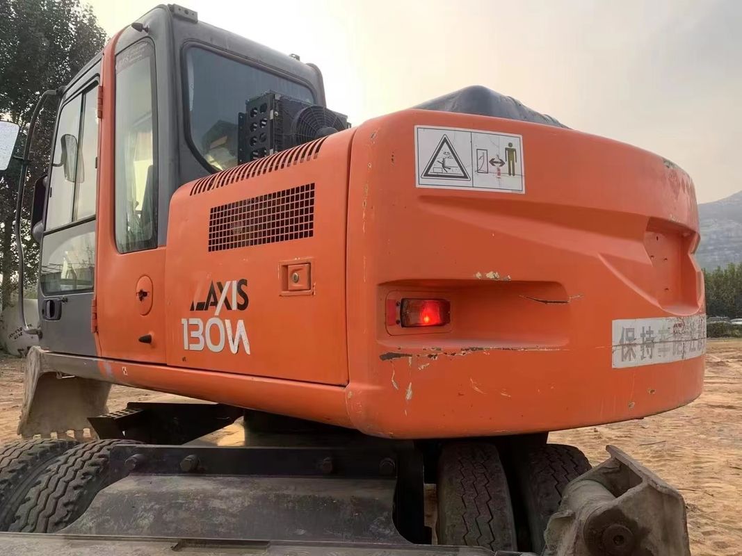 14 ตัน ญี่ปุ่นนําเข้า 90% ของใหม่ Hitachi ZX 130W ถังล้อมือสองที่มีคุณภาพสูงและผลงานที่ดีที่สุดสําหรับขาย