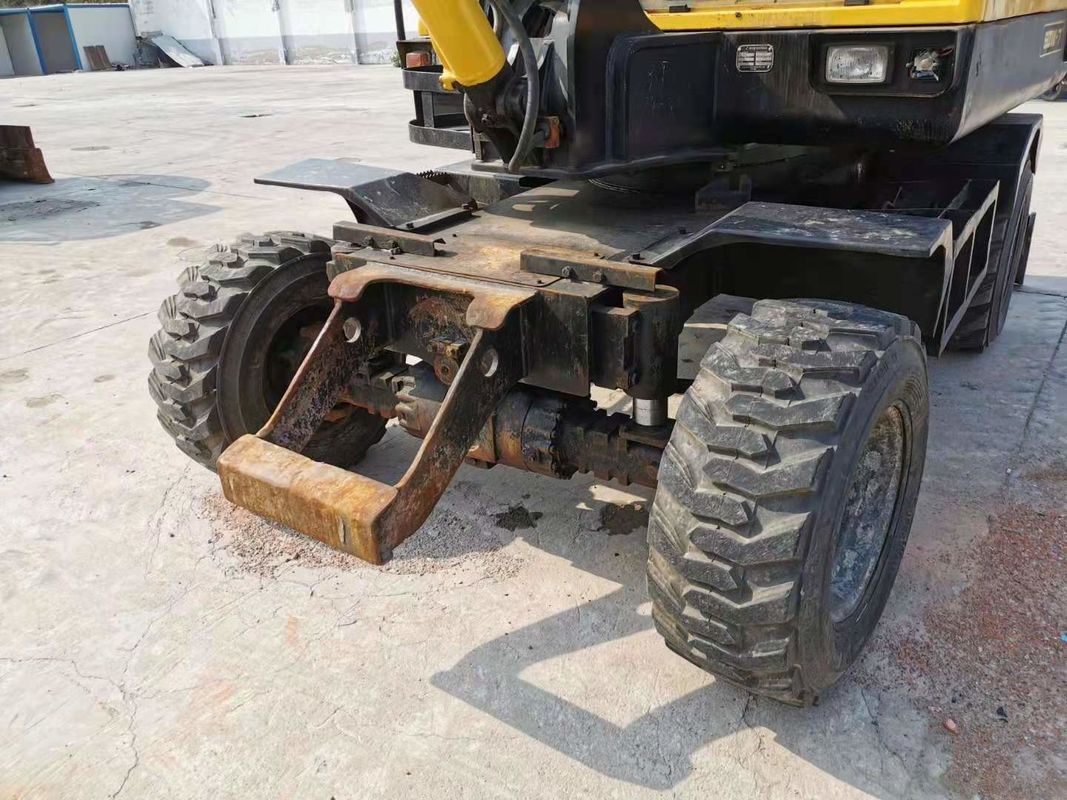 6 ตัน พร้อมใช้งาน เกาหลี นําเข้า Hyundai R60-7 เครื่องขุดล้อมือสอง