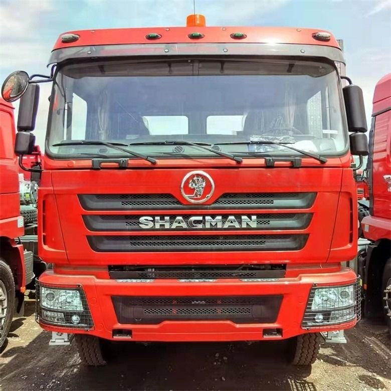 6*4 Shacman ใช้รถบรรทุกแทรกเตอร์ ด้วยระบบควบคุมความมั่นคงอิเล็กทรอนิกส์และจอสัมผัส