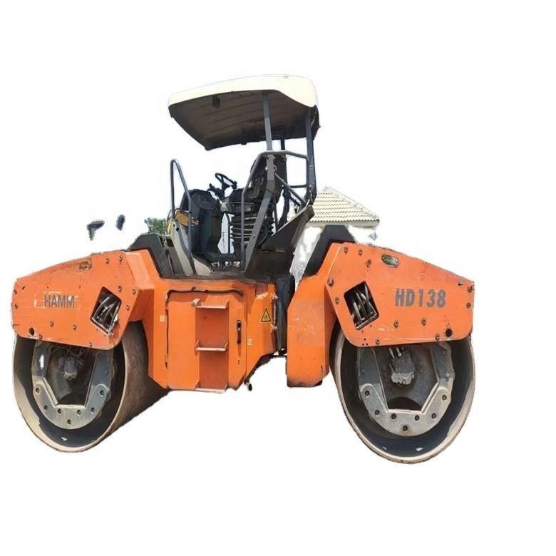 14 ตันใช้ HAMM HD130 Road Roller นําเข้าจากสหรัฐอเมริกาสําหรับวิศวกรรมสะพานทางด่วน