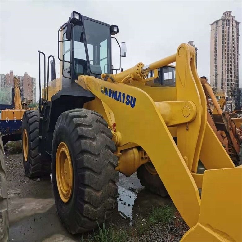 ยี่ปุ่นผลิต WA420-3 3.5cbm 6t ใช้ Komatsu ล้อบรรทุกสําหรับการดําเนินงานการเคลื่อนที่ดิน