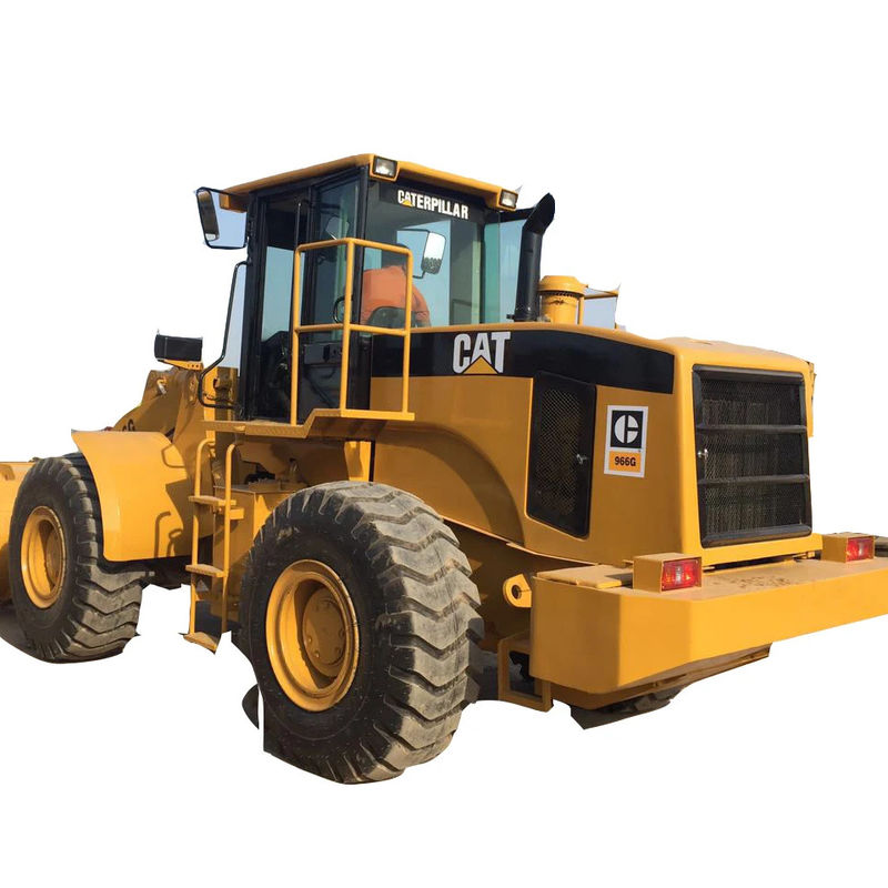 ราคาถูก แคท 966G เครื่องบรรทุกล้อมือสอง พร้อมถัง 5.5 M3 และเครื่องยนต์ Caterpillar
