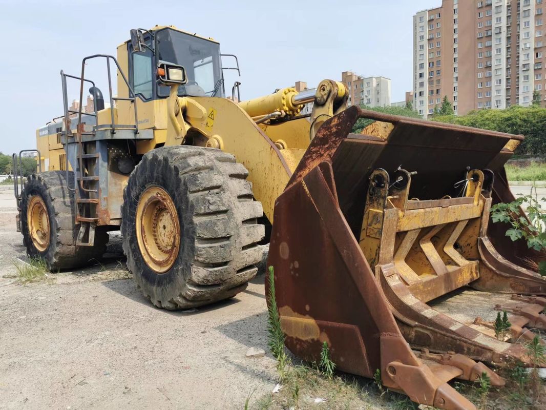 Komatsu 600 Model Heavy Duty WA600-6 เครื่องบรรทุกล้อสําหรับการก่อสร้าง