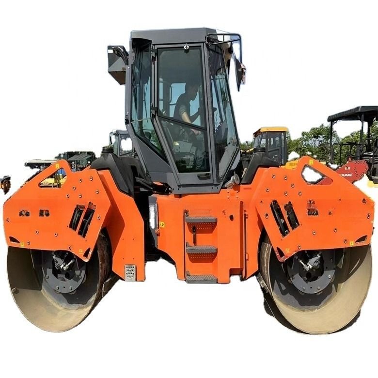 12 ตัน ปี 2020 Hamm HD128 รอลเลอร์ทันเดม รอลเลอร์คอมเพคเตอร์มือสองที่มีเครื่องยนต์ดีเซล