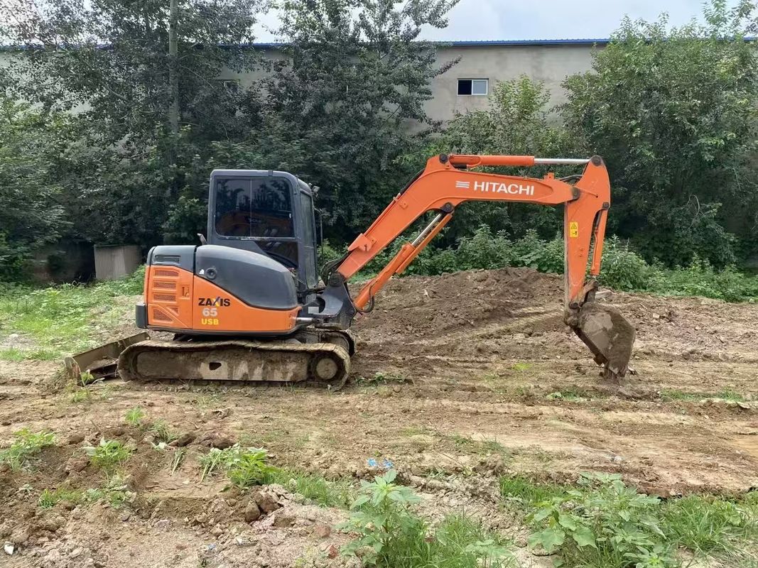 มือสอง ฮิตาชิ ZX65USB Excavator สําหรับการส่งออก มินิ Excavator ที่ใช้ในสภาพดีเยี่ยม