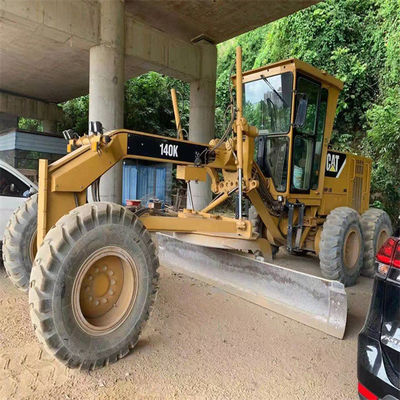 Caterpillar 140 Gc Motor Grader 17 ตัน CAT 140K เครื่องปรับเครื่องยนต์ Caterpillar ที่ใช้