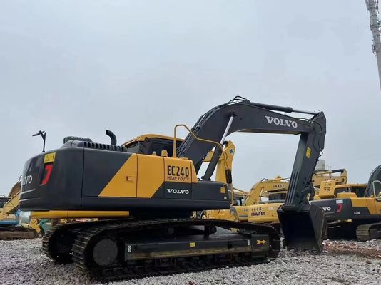 6.98m ขุด Volvo Ec240blc Excavator Crawler Excavator อุปกรณ์ขุดเทรดเดอร์ Excavator